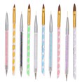 thumbnail image 2 of Juego de pinceles para decoración de uñas de 10 piezas Lápiz delineador de uñas de doble punta Labymos  Natural, 2 of 7