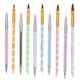 thumbnail image 2 of Juego de pinceles para decoración de uñas de 10 piezas Lápiz delineador de uñas de doble punta Labymos  Natural, 2 of 7