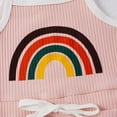 thumbnail image 6 of THJRPQJFD Baby Girl Bodysuits Rainbow Tank Baby Onesies 3-6 Months Top Short Jumpsuit Set, Guangzhou Style Summer Clothing Trendy Clothes for Teen Girls, 6 of 6