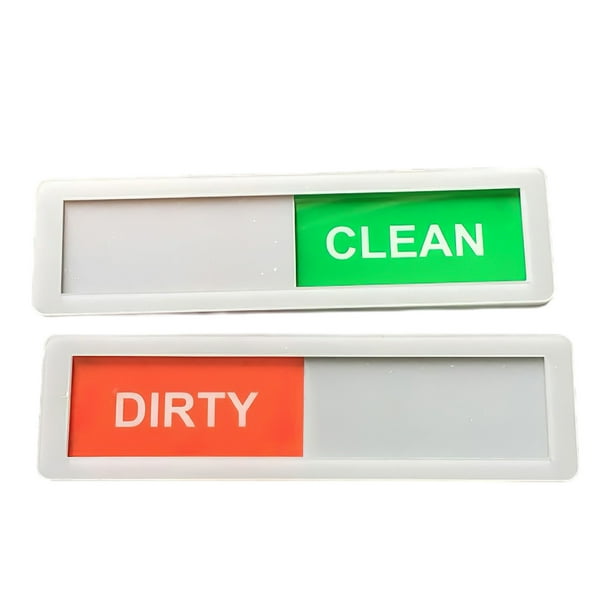 Plastic Clean Dirty Dishwasher NonScratch Indicator Sign