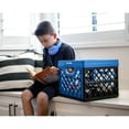 thumbnail image 4 of CleverMade MilkCrates Plastic 25L Collapsible Utility Crate, Black (3-Pack), 4 of 6
