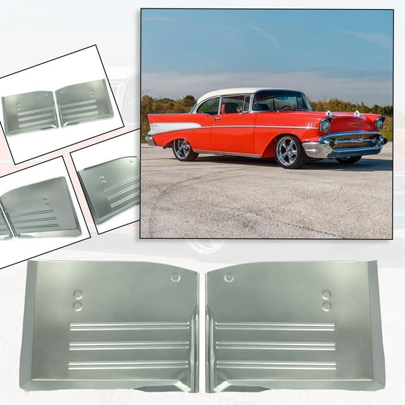 Kojem  Front Seat Floor Pans Pair Steel for 1955 1956 1957 Chevy Chevrolet All Models