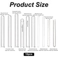 thumbnail image 2 of 10Pcs 10 Style Stainless Steel Chain Necklace Set Bulk Silver Tone Necklace Chains Cuban Link Chain Rope Chain Snake Chain Box Chain for Women Men Necklace Jewelry Making 19.7~25.8 Inch, 2 of 6