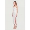 thumbnail image 2 of Women's Ruffle Trim Side Slit Lace Overlay Midi Dress, 2 of 3