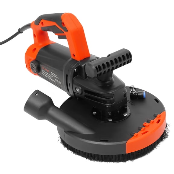 Concrete Surface Grinder, 7 inch - Angle Grinder Kit with Dust Extraction Shroud,2200W Pure Copper Motor 4800Rpm 6-Speed Adjustment for Grinding Cement Walls Floors Roofs Renovations