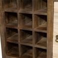 thumbnail image 6 of Furniture of America Kegen Rustic Wood Multi-Storage Wine Rack in Autumn Brown, 6 of 7