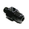 thumbnail image 3 of (one)6AN to Male 1/8NPT Straight Fitting Adapter+1/8NPT Pressure/Temp Port Black, 3 of 8