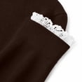 thumbnail image 5 of Fesfesfes Girls Lace Trim Crew Neck Top Brushed Long Sleeve Shirt, Warm Winter Base Layer for School Casual Wear Ages 10-15 Years, 5 of 8