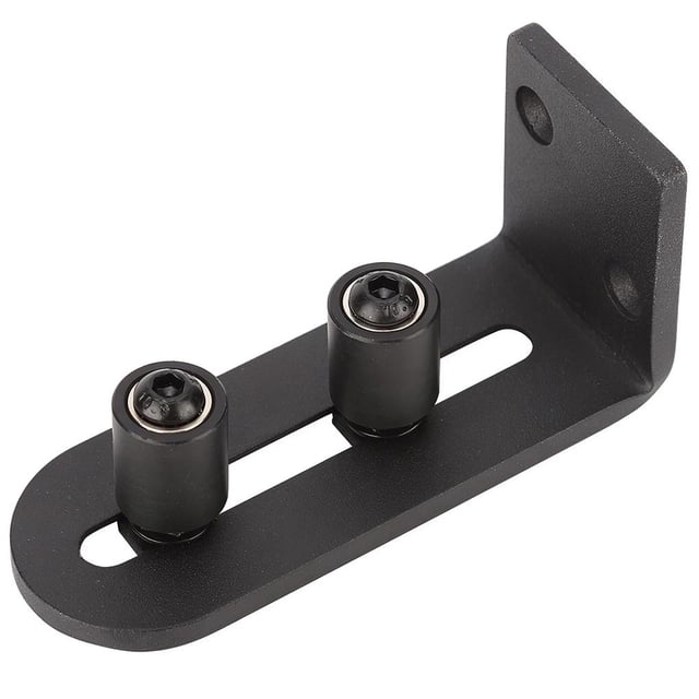 Riel Colgante Para Puerta De Granero, Tope Oscilante Resistente, Guía De Puerta Corredera Ajustable, Tope De Péndulo, Riel Guía De Piso Deslizante, Acero Con Rodamiento De Rodillos Doble Para Puerta, Kearding TO002620-00