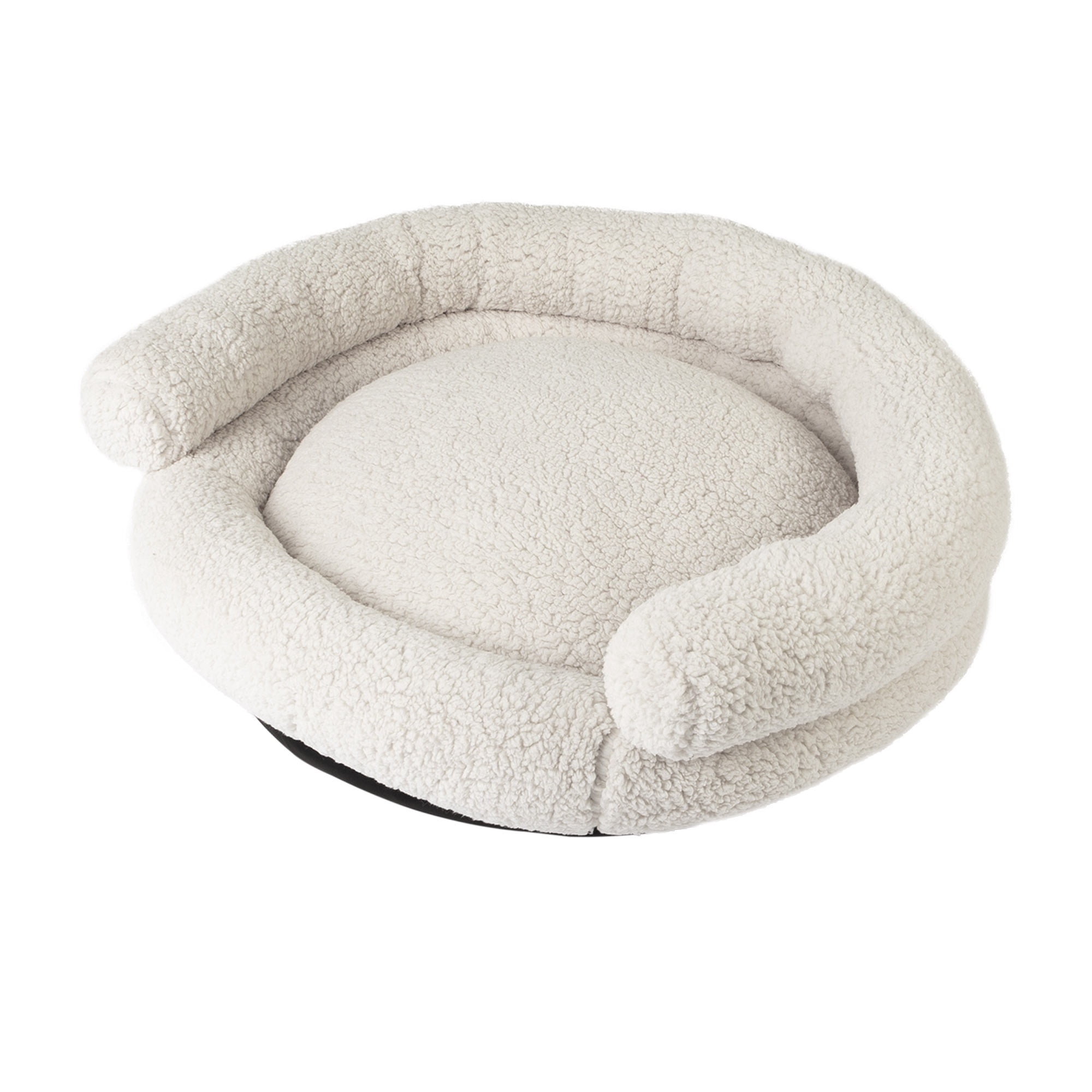 Petmate Double Bolster Couch Dog Bed, Cat Bed, 32 Inches, Removable Machine Washable Cover, Assorted Gray or Cream