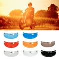 thumbnail image 7 of AREALER Universal Motorcycle 3 Snap-Button Visor Flip Down Open Face Helmet Wind, 7 of 7