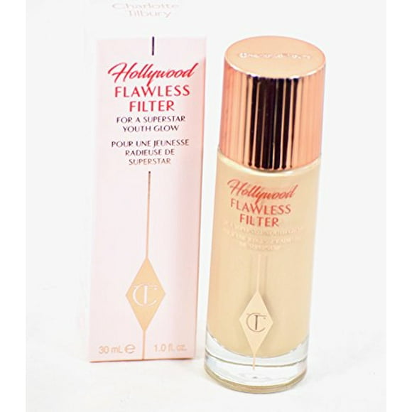 Charlotte Tilbury Hollywood Flawless Filter Face Foundation Primer & Highlight - 1 oz Full Size (Shade 1)