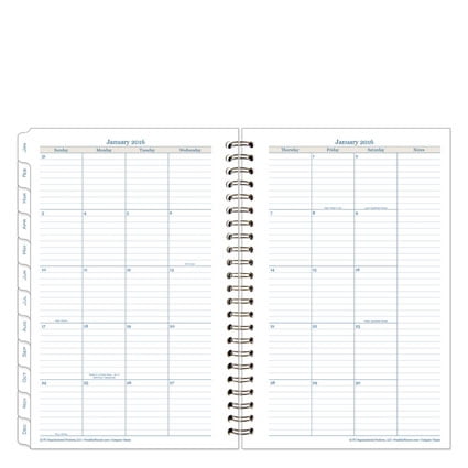 franklincovey classic compass wire bound monthly planner jan 2016