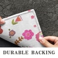 thumbnail image 6 of White Butterfly Flower Pattern Door Rugs,Washable Non Slip Door Mats Indoor,Decorative Door Mats,Entry Mat Indoor for Entrance,Bedroom,Kitchen,Bathroom,16"x47", 6 of 6
