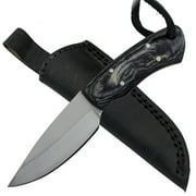 Red Deer 5" Black Hunting Knife with 3" Blade