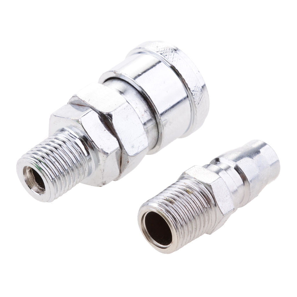 Pneumatic Tube Piping Hydraulic Hose Quick Disconnect Coupler Set 20SM+20PM 