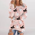 thumbnail image 1 of IMENGL Fashionable casual printed pullover with pockets plush, Pink 2XL, Size M-4XL, 1 of 5