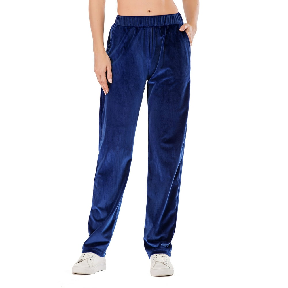 velour flare sweatpants