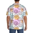 thumbnail image 7 of Goofa Donuts and Coffee Printed Men's Casual Short-sleeved Shirt,Lightweight Breathable Button-down,Summer Casual men's top,Versatile Fashion shirt-Large, 7 of 7