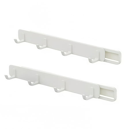 2PCS Long Lasting White Stretchable Hooks  Perfect for Hanging Essentials