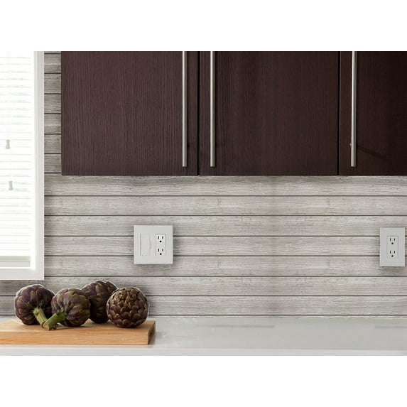 Style4 40" x 20" Faux Wood Wall Paper Wall Mural