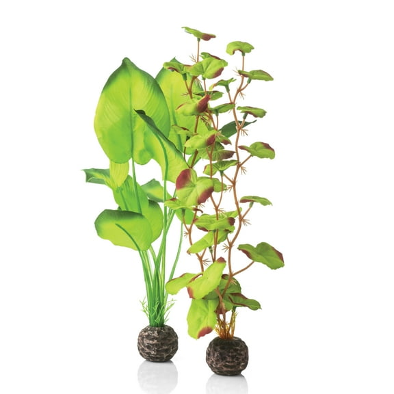 biOrb Medium Green Silk Plant Set - Aquarium Plant Decoration