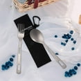 thumbnail image 6 of Camping Tableware Lightweight Camp Tableware Extra Strong for Hiking Camping Fork Spoon Black Bag, 6 of 8