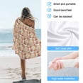 thumbnail image 4 of Beach Towel Pink Peony Flower Bath Pool Towels Floral Plant Absorbent Beach Towel Soft Large Quick Dry Lightweight Camping Travel Sports Yoga Gym Swim Towels for Adult 35x70 Inch, 4 of 9