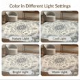 thumbnail image 7 of ODIKA 8'x10' Washable Area Rug Non-Slip Chair-Friendly Mat Dirt Trapper Vintage Distressed Boho Scroll Border Trapping Entryway for Dining Room, Large Office, Lounge, 7 of 7