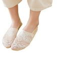 thumbnail image 2 of MSJUHEG No Show Socks Womens,Lace Socks,Womens Socks,Footies Socks for Women,Flat Socks,Low Ankle Socks Antiskid Sock Lace Cut Blend Cotton Toe Socks Khaki One Size, 2 of 9