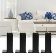 thumbnail image 3 of 4pcs Aluminum Alloy Adjustable Feet Sofa Bed Foot Legs Support, 120mm, Black, for Cupboard Cabinet Furniture Accessories, Strong Loading Capacity, Anti-Corrosive, Rust-Proof, Easy Installation, 3 of 9