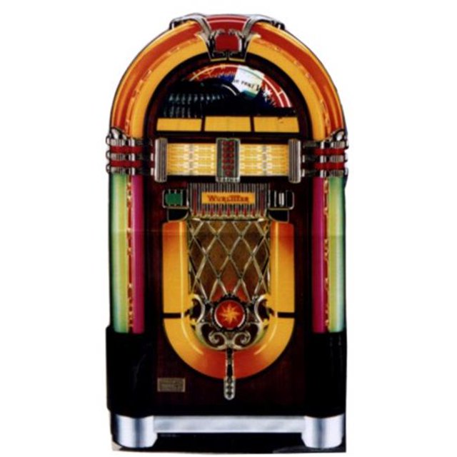 Wurlitzer Jukebox Stand-Up en Carton Grandeur Nature