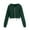 Z#1 Green, variant on Yievot Hoodies for Women Casual Zip Up Drawstring Cropped Hoodie Long Sleeve Short Sweatshirt Hooded Crop Jacket Top with Pockets