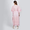 thumbnail image 2 of Fabric VenueHand Block Printed Cotton Summer Caftan Dress, 2 of 7