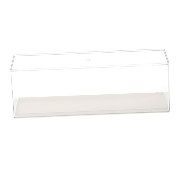 ZheElen Clear Storage Box Clear Display Case Model Figurines Figure Action for Yellow Small White 30x7.8x10.5cm