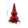thumbnail image 2 of TABLZONE Chinese Style Gourd Roof Trim Dark Red Plastic Easy Installation Waterproof, 2 of 8