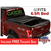 (4 pack) Gator Tri-Fold (fits) 2015-2019 Ford F150 6.5 FT Bed Only Tonneau Truck Bed Cover Made in the USA Tailgate Seal Included 59313