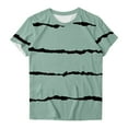 thumbnail image 4 of Samickarr Summer Savings Clearance Plus Size Summer Tops For Women Tops Dressy Casual Tunic Tops To Wear With Leggings Women's Comfortable Casual Round Neck Short Sleeve Print Top Blouse, 4 of 4