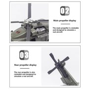 UH-60 Black Hawk Helicopter Model, Alloy Military Helicopter Replica 1:64 Scale, Static Aircraft Display Model with Stand, Collection, Decoration, Perfect Gifts