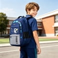 thumbnail image 2 of GobdXE Back To School Unisex Student Astronaut Space Print Backpack Multi Pocket Water Resistant Daily Daypack Size:Small Size, 2 of 5