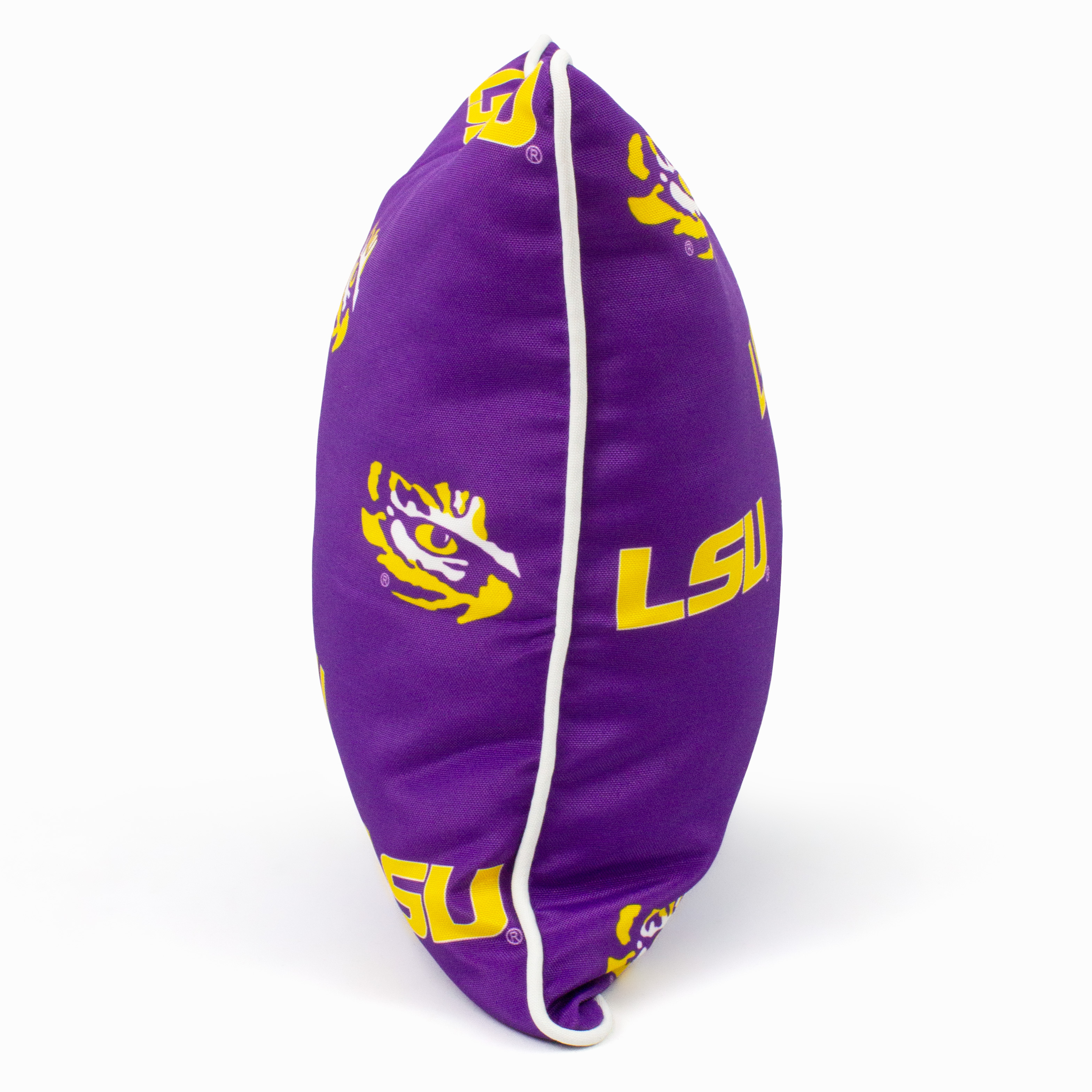 LSU Tigers College Covers Indoor or Outdoor Decorative Pillow 16 in x 16 in