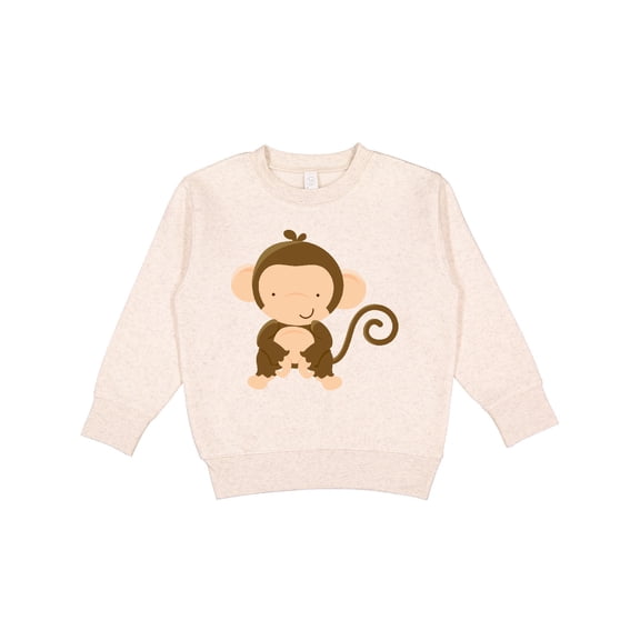 Inktastic Happy Monkey Toddler Sweatshirt