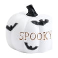 thumbnail image 2 of Clearance Halloween Decor Under $6 Halloween Pumpkin Decorations Resin Figurines Black White Orange Pumpkin Statues For Tabletop Garden Shelf Mantel Creepy Holiday Decor Prop For Indoor Outdoor,1PC, 2 of 9