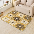 thumbnail image 2 of Flower Area Rugs for Bedroom Living Room - 4x5 ft - Floral Carpet for Home Decor - Flowers Patterned Decorative Indoor Large Rug - Washable & Soft & Non Slip & Low Pile (ZF&7573), 2 of 7