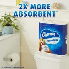 Charmin Ultra Soft Toilet Paper Mega Roll, 244 Sheets Per Roll, 30 Count - 1