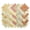 Brown, variant on iMzoon 84Pcs Brown Wavy Edge Fabric Squares 5" Cotton Fat Quarters Bundles, Quilting Supplies & Sewing Material, Fall Quilt Precuts and Craft Scraps - Brown