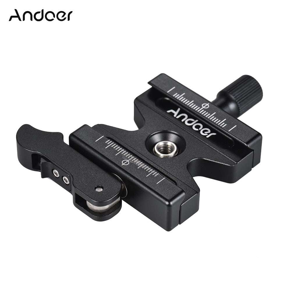 Ball Head Quick Release Plate QAL-40 Aluminium Alloy Quick Release Plate Clamp Adapter with D Loop Handle for SLR Camera Tripod Ball Head