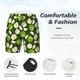 thumbnail image 3 of Balery Green Fruit Bañador para hombre, shorts de playa de secado rápido con entrepierna y forro de compresión-Small, 3 of 6