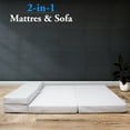 thumbnail image 2 of Cheer Collection 4" Folding Sofa Bed with 1" Gel Infused Memory Foam - 75" x 31" (Cot), 2 of 5