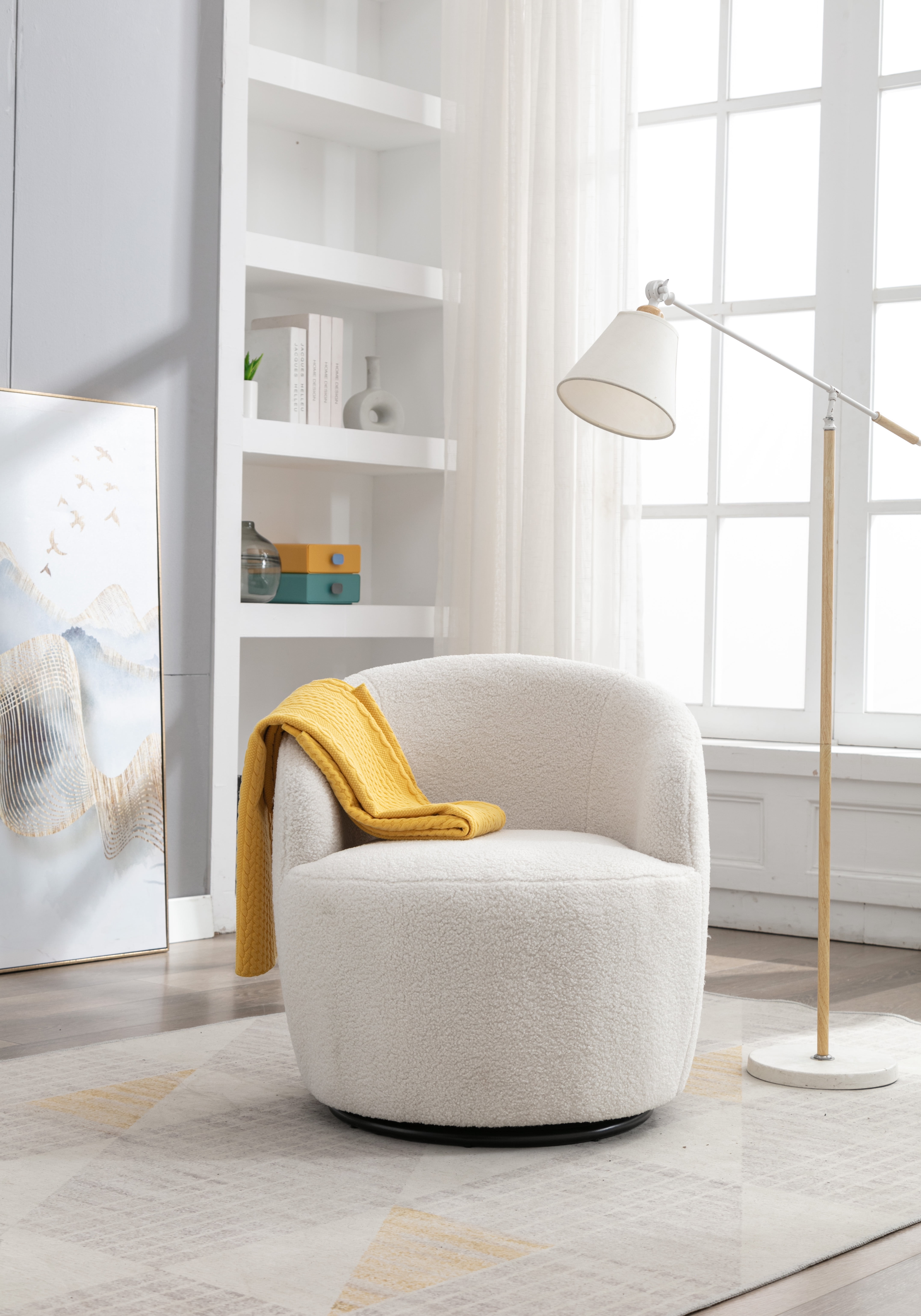 Beahm swivel cheap barrel chair